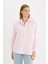 Oversize Geniş Kalıp Basic Düz Oxford Uzun Kollu Gömlek C4597AX25SP 7