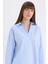 Oversize Geniş Kalıp Basic Düz Oxford Uzun Kollu Gömlek C4597AX25SP 4