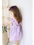 Kız Çocuk Violetta Elbise Bandana Takım / Mor 4