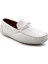 Beyaz Leather Erkek Loafer Ayakkabı E01082020143 2