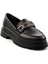 Siyah Kadın Loafer Ayakkabı K01997010609 2
