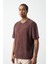 Efektli Yıkamalı Boxy Fit Premium T-Shirt 4