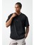 Efektli Yıkamalı Boxy Fit Premium T-Shirt 4