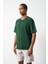 Efektli Yıkamalı Boxy Fit Premium T-Shirt 4