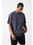 Efektli Yıkamalı Boxy Fit Premium T-Shirt 1