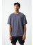 Efektli Yıkamalı Boxy Fit Premium T-Shirt 4