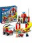 City Itfaiye Merkezi ve Itfaiye Kamyonu 60375-4 Yaş ve Üzeri Için 3 Minifigür Içeren Eğlenceli Bir Başlangıç Oyuncak Yapım Seti (153 Parça) 1
