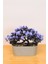 Dekoratif Kayık Saksılı Yapay Çiçekli Ağaç Lila 17 cm EVA-5830 C1-1-423 1