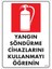 Yangın Söndürme Tüpü Uyarı Levhası 25X35 KOD:859 1