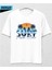 Surf Malibu Beach Oversize T-Shirt Beyaz 1