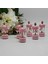 6 Adet Pembe Mini Atlı Karınca Ahşap Atlı Karınca Dekor Obje Pembe Atlı Karınca Dekoratif Objeler 5