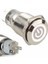 16mm Metal Buton Beyaz Power Sembol Led Işıklı Panel Montaj Düz Kafa Kilitlemeli DC 6A 12V IP67 Su Geçirmez Düğme Başlatma Kontrol Otomasyon Araba Makina Bilgisayar 1