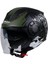 Sw 766 Warrıor Matt Black Army Grey Yarım Kask 2
