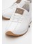 Kadın Bağcıklı Günlük Ayakkabı Beyaz Cilt 3