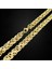 Çelik Kolye Kral Zincir Model 0.5 mm 55 cm Bizans Bağlantı Altın Sarısı Gold 3