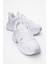 Bağcıklı Anorak Kadın Spor Ayakkabı Beyaz Gümüş 1