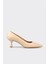 Naturel Deri Kadın Stiletto 1