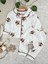 Sevimli Sincap Bebe Yakalı %100 Pamuk Yumuşacık Kumaş 2’li Unisex Pijama Takımı 1