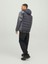 Jack Jones Erkek Asfalt Gri Kapüşonlu Hibrid Mont 12241622G 5