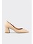 Naturel Deri Kadın Stiletto 1