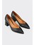 Siyah Deri Kadın Stiletto 2
