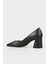 Siyah Deri Kadın Stiletto 3