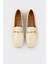Ekru Deri Kadın Günlük Ayakkabı 4