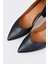 Lacivert Deri Kadın Stiletto 4