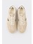 Bej Deri Kadın Spor Ayakkabı 4