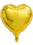 Kalp Folyo Balon Doğum Günü Parti Balonu Gold 24 inc 60 cm 1