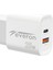25 W Oppo F15 Ile Uyumlu Hızlı Şarj Adaptörü – Pd + Standart USB Çıkışlı EVR-023 3