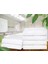 6'lı Set El-Yüz-Traş Havlusu 30X30 cm Lüx Beyaz Otel Havlusu %100 Pamuk 1