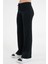 Siyah Bağcıklı Fitted/vücuda Oturan Esnek Fitilli Örme Pantolon 4
