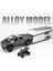 1/32 Siber Oyuncak Kamyon Pikap Alaşım Araba Modeli Döküm Off-Road Araçlar Kamyon Araba Modeli Ses Işığı Çocuk Oyuncakları Bavul ile Hediye (Yurt Dışından) 1