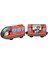 Çocuk Manyetik Elektrikli Tren Araba Lokomotif Ahşap Parça Yuvası Diecast Demiryolu ile Iki Arabaları Tren Ahşap Oyuncak Biro Leduo Parça (Yurt Dışından) 1