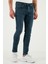 Streç Pamuklu Slim Fit Normal Bel Dar Paça Jeans Erkek Kot Pantolon 1124S77NAPOLI 3