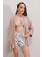 5862 Örme Kimono - Bej 1