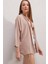 5862 Örme Kimono - Bej 3