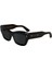 Ck 24531S 001 53 Unisex Geometrik Siyah Kemik Güneş Gözlüğü 1