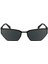 Ckj 24207S 001 58 Unisex Geometrik Siyah Metal Güneş Gözlüğü 2