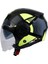 Sw 766 Geko Black Yellow Yarım Kask 1