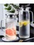 1500 ml Borosilikat Cam Su Sürahisi - Metal Kapaklı ve Isıya Dayanıklı 1