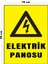 Metal Elektrik Panosu 15 cm x 20 cm Uyarı Levhası Yönlendirme Tabelası 1