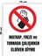 Metal Matkap Freze ve Tornada Çalışırken Eldiven Giyme 15 cm x 20 cm Uyarı Levhası Yönlendirme Tabelası 1