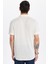 Erkek Slim Fit Dar Kesim Kısa Kollu Örme Doku Apaş Yaka Ekru Gömlek 5
