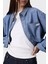 Pamuklu Relaxed Fit Tek Cepli Kısa Gömlek J20J2250111A4 Kadın Gömlek J20J225011 1A4 4
