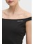 Streç Logolu Slim Fit Kayık Yaka Mini Boy Elbise J20J225541BEH Bayan Elbise J20J225541 Beh 3