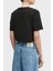Baskılı Pamuklu Oversize Fit Yuvarlak Yaka Crop T Shirt J20J225578BEH Bayan T Shirt J20J225578 Beh 2