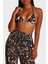 Desenli Bağlamalı Üçgen Bikini Üstü KW0KW023430GQ Bayan Bikini Üstü KW0KW02343 0gq 1
