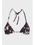 Desenli Bağlamalı Üçgen Bikini Üstü KW0KW023430GQ Bayan Bikini Üstü KW0KW02343 0gq 5